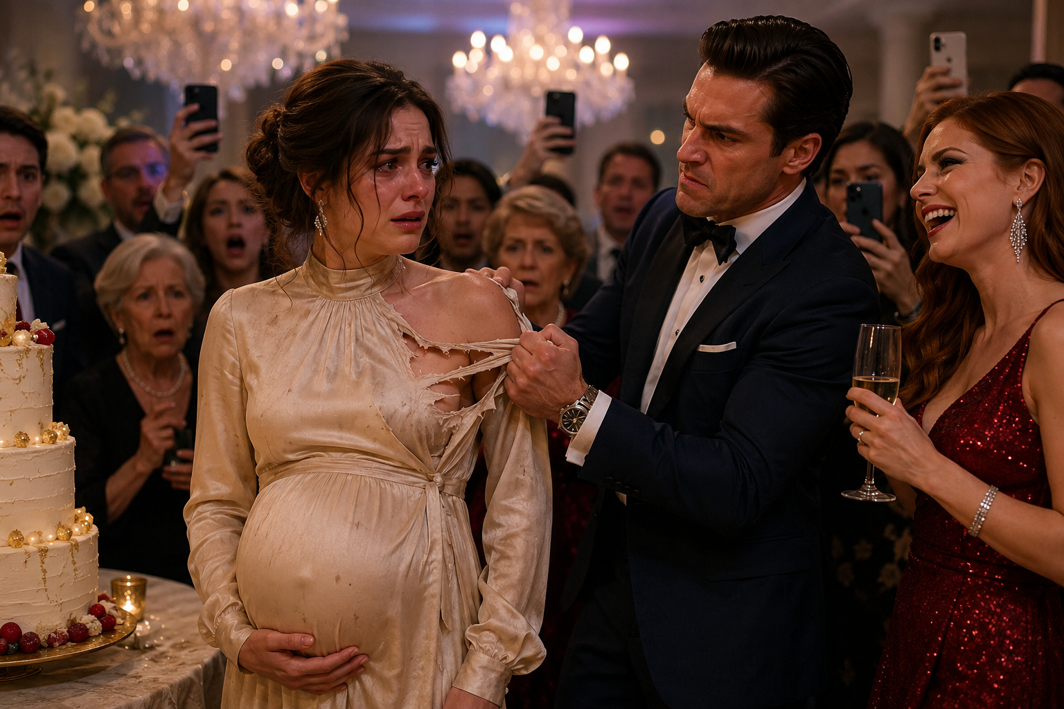 🥇 He Ripped His Pregnant Wife's Dress at Her Birthday Party… But He Didn't Know the Entire World Was Watching LIVE 😱