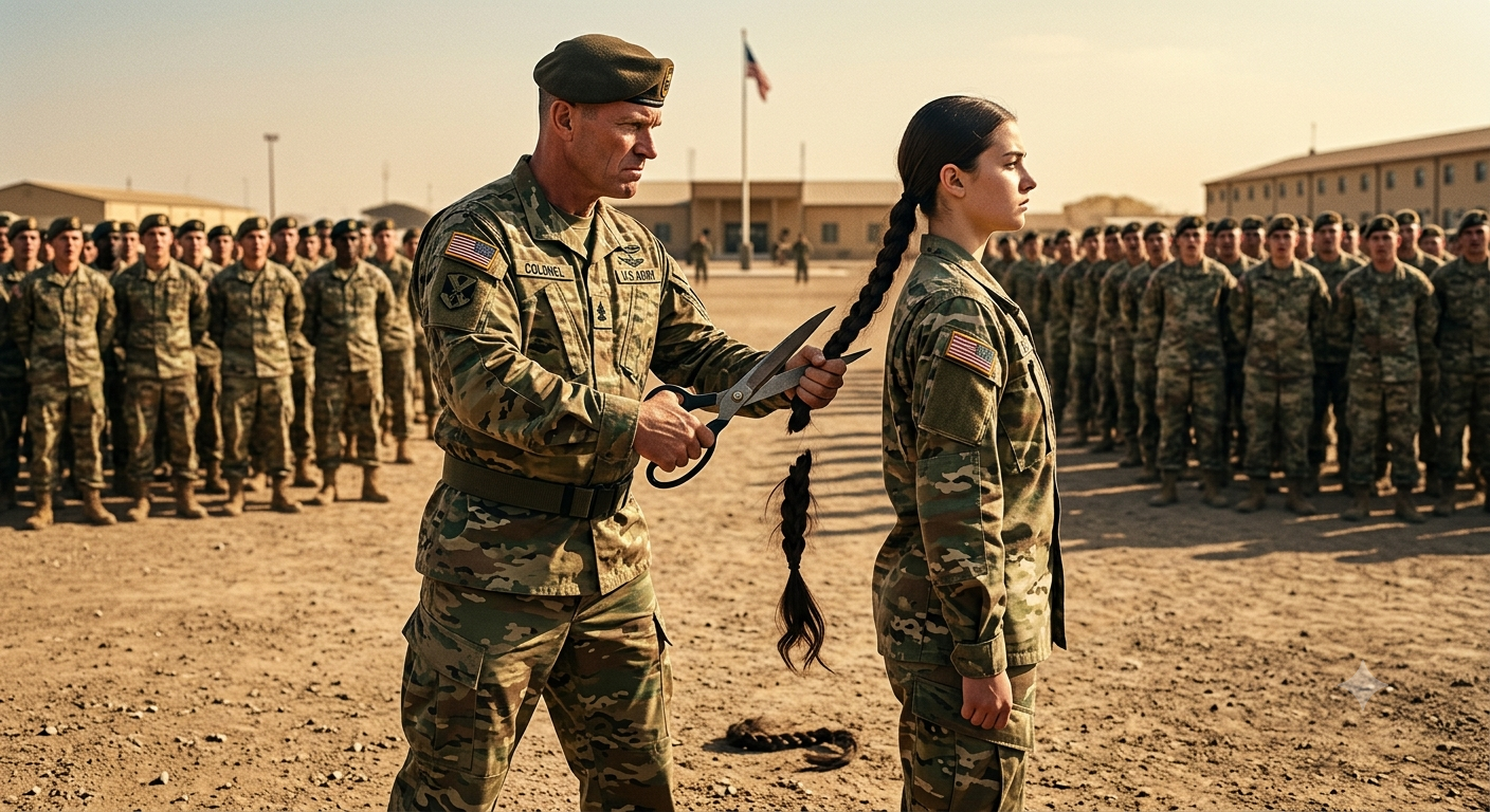 🛑 THE COLONEL CUT HER HAIR TO HUMILIATE HER. BUT HER NEXT MOVE TERRIFIED THE ENTIRE ARMY! 😱👇