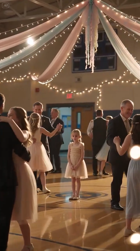 They Mocked a 7-Year-Old Girl Because Her Dad Never Came… But 90 Seconds Later, the Entire Gym Fell Silent When the Principal Whispered, “He's Here…”