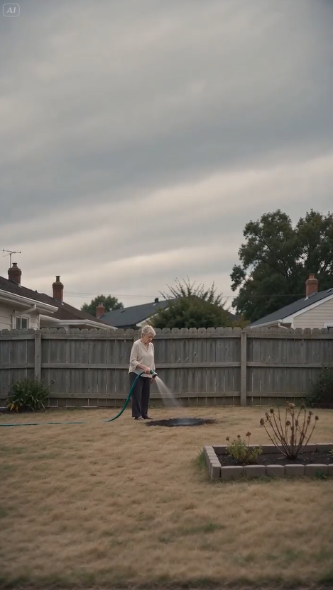 She Watered the Same Patch of Dirt Every Morning… When Police Dug There, the Entire Neighborhood Went Silent 😱