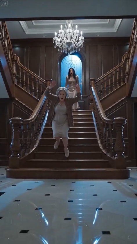 She Threw a Billionaire's Mother Down the Stairs… Then the Security Tablet Exposed a Secret That Destroyed Everything