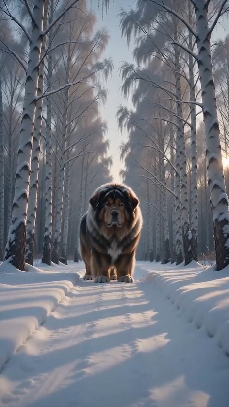 🐺 A Pack of Hungry Wolves Surrounded a Helpless Puppy... But They Never Expected the Giant Guardian Standing Behind Him! 😱