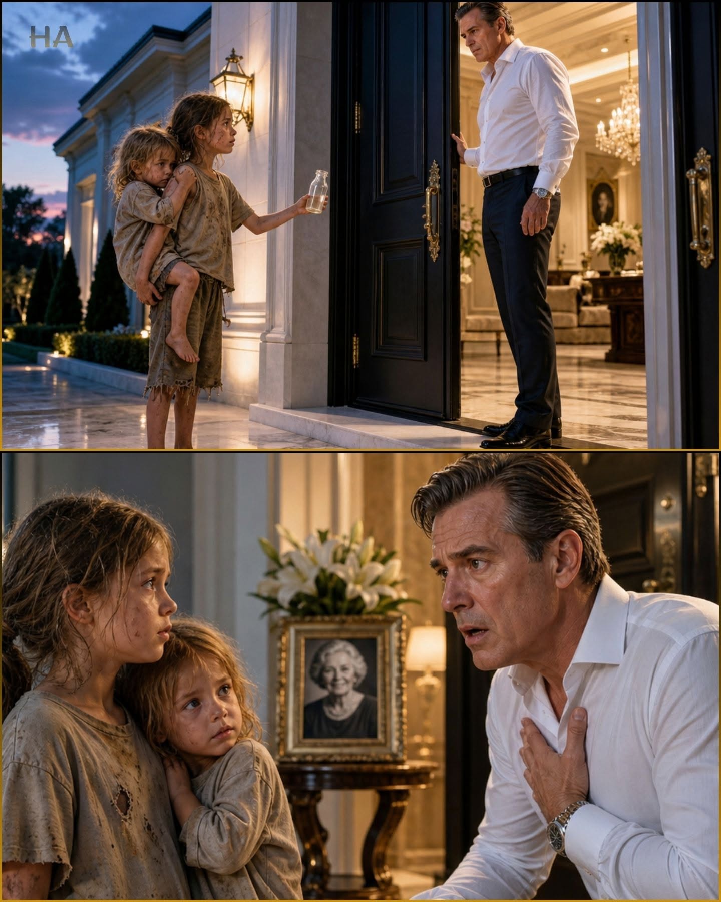 "HE THOUGHT HE WAS SAVING AN ORPHAN BABY... UNTIL HE READ HIS FATHER'S SECRET WILL!"