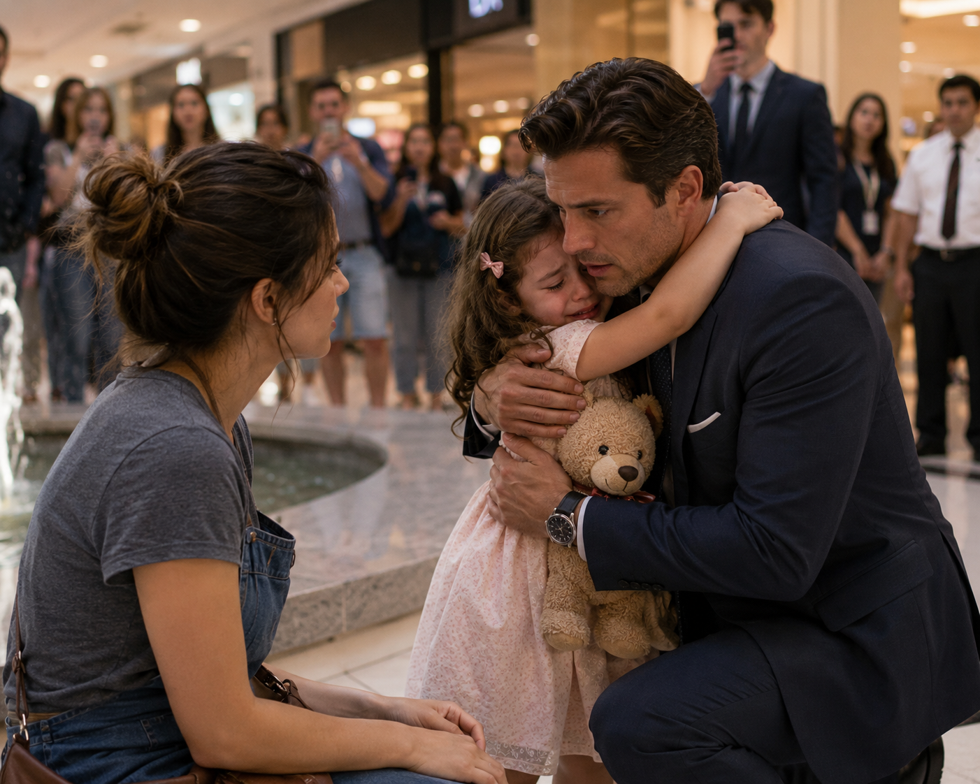 "She Helped a Lost Little Girl at the Mall—Minutes Later, Her Billionaire Father Whispered: 'Someone Has Been Trying to Take My Daughter.'"