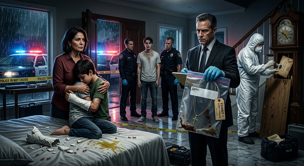 "HE SCREAMED THAT SOMETHING WAS ALIVE INSIDE HIS CAST… When the Nanny Broke It Open, She Found a Syringe and a Secret His Stepmother Tried to Bury"