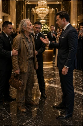 "He Laughed At A Homeless Man In His Lobby—Until A Hidden Button In The Marble Changed Everything!"