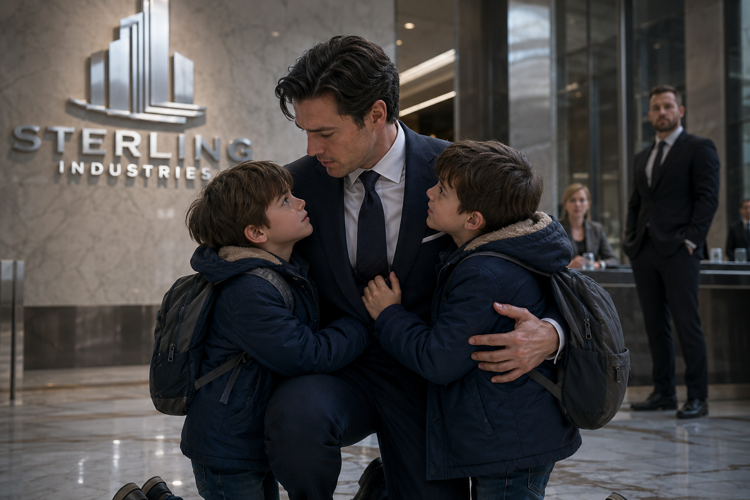 "‘Daddy, We Finally Found You…’ — The Billionaire Who Was Told He Could Never Have Children Froze When Twin Boys Walked Into His Lobby… But the Letter in Their Hands Exposed an Eight-Year Conspiracy."