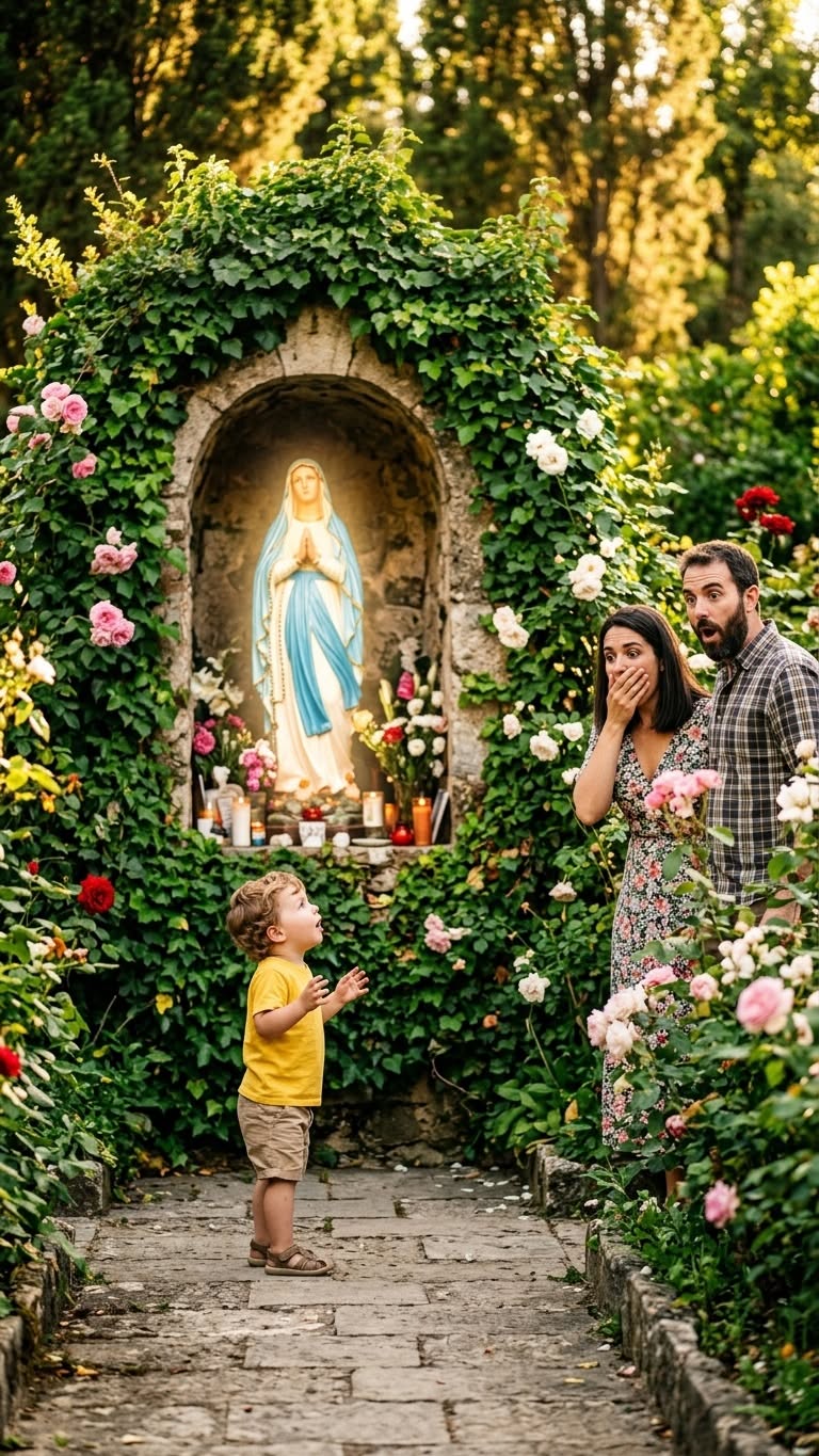 "THE ORPHAN WHO WHISPERED TO THE VIRGIN... THEN EXPOSED A SECRET NO ONE IN THE FAMILY WAS SUPPOSED TO KNOW"