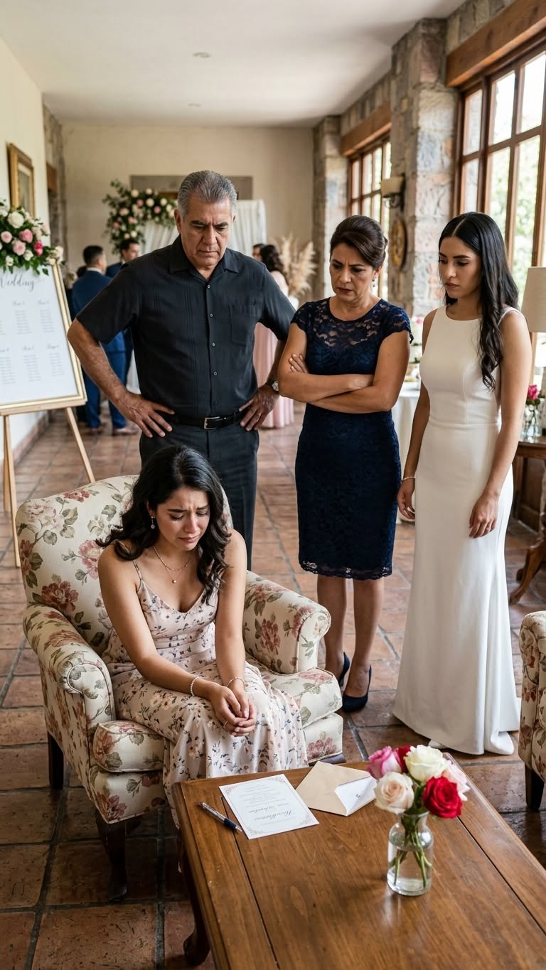 "THEY HUMILIATED THEIR OWN DAUGHTER FOR BEING 'TOO FAT' TO STAND IN A WEDDING PHOTO... BUT 24 HOURS LATER, SHE EXPOSED A FAMILY SECRET THAT DESTROYED THE CEREMONY FOREVER"
