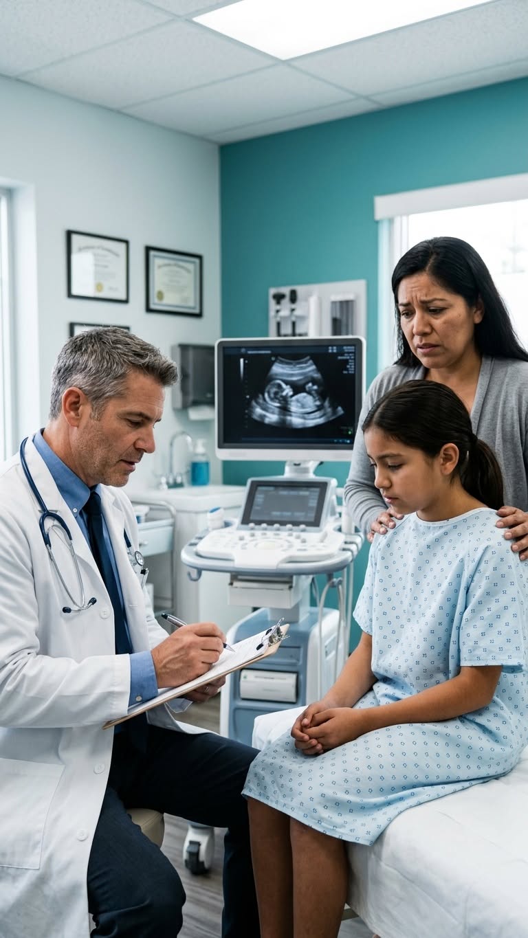 The Doctor Looked at the 15-Year-Old Girl's Ultrasound and Turned Pale: The Secret That Shattered an Entire Family