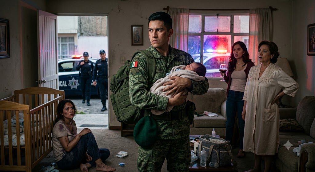 🔥HE CAME HOME FROM THE ARMY TO FIND HIS BABY DYING OF FEVER… THEN POLICE CARS SURROUNDED THE HOUSE AND HIS MOTHER'S DARKEST SECRET BEGAN TO UNRAVEL