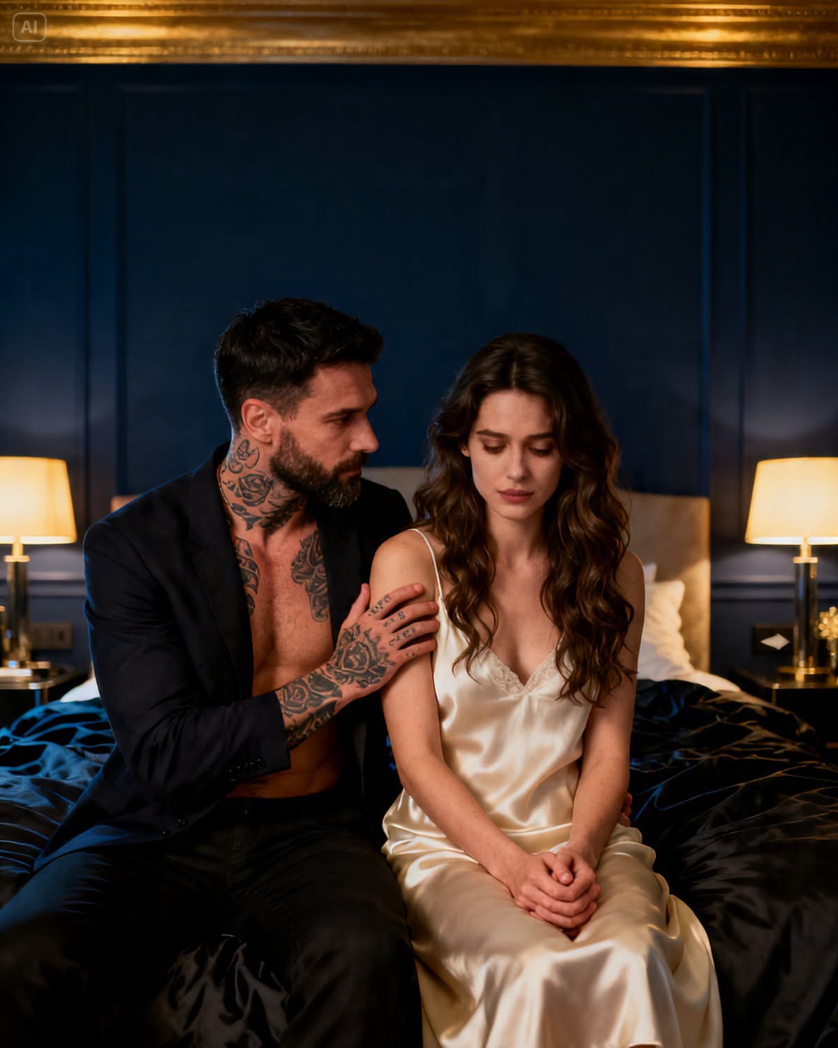 The silence of the penthouse was shattered, not by the breaking of the porcelain, but by the sudden, terrifying proximity of Marcus Valentino.