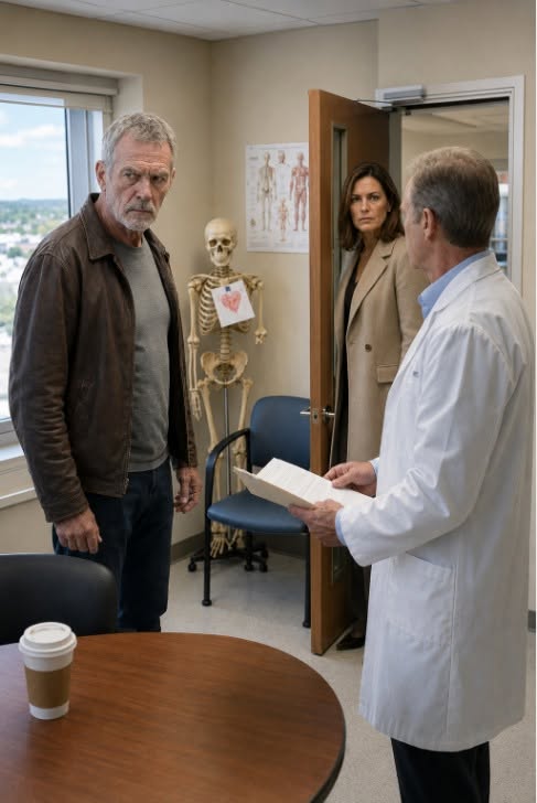 The door clicked shut behind Natalie, the sound sharp as a pistol shot in the cramped, sterile consultation room.