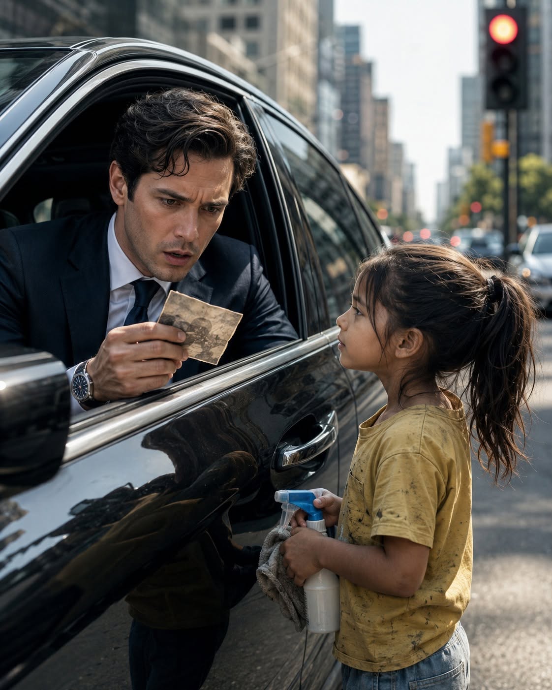 YOUNG BILLIONAIRE HANDS $20 TO A GIRL CLEANING CARS – Her Words and Photo Leave Him in Shock