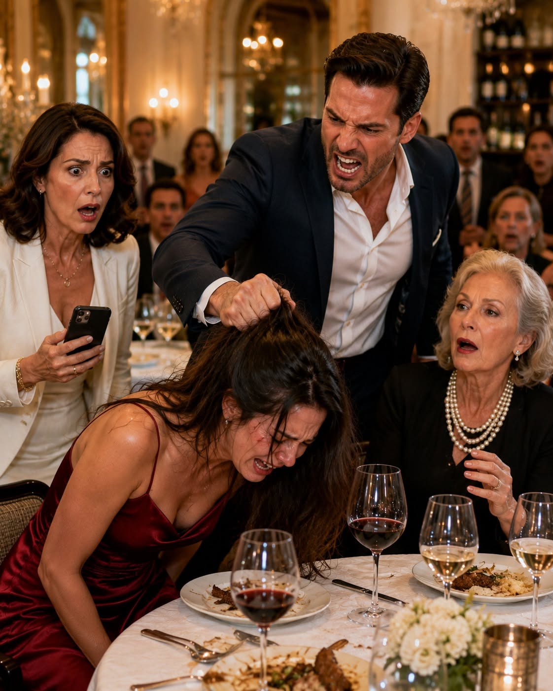 TITLE: "HE GRABBED MY DAUGHTER BY THE HAIR AT A 5-STAR RESTAURANT. WHEN THE POLICE ARRIVED, HIS MOTHER SLAPPED ME—SO I REVEALED THE SECRET THAT DESTROYED THEIR FAMILY EMPIRE FOREVER."