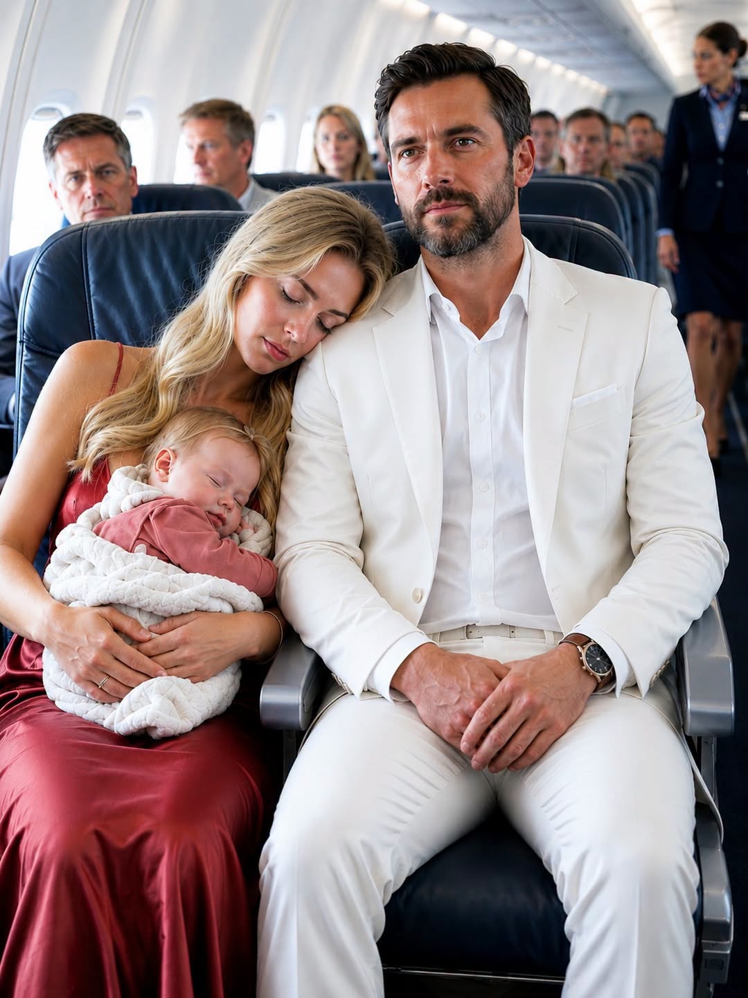 The warmth of Reid’s shoulder was an anchor Brooke hadn't realized she desperately needed. For five agonizing years, Trevor had made her feel small, fragile, and utterly replaceable. But as Reid gently adjusted his jacket over her and Lily to keep the cabin draft away, she felt a sudden, fierce sense of protection.