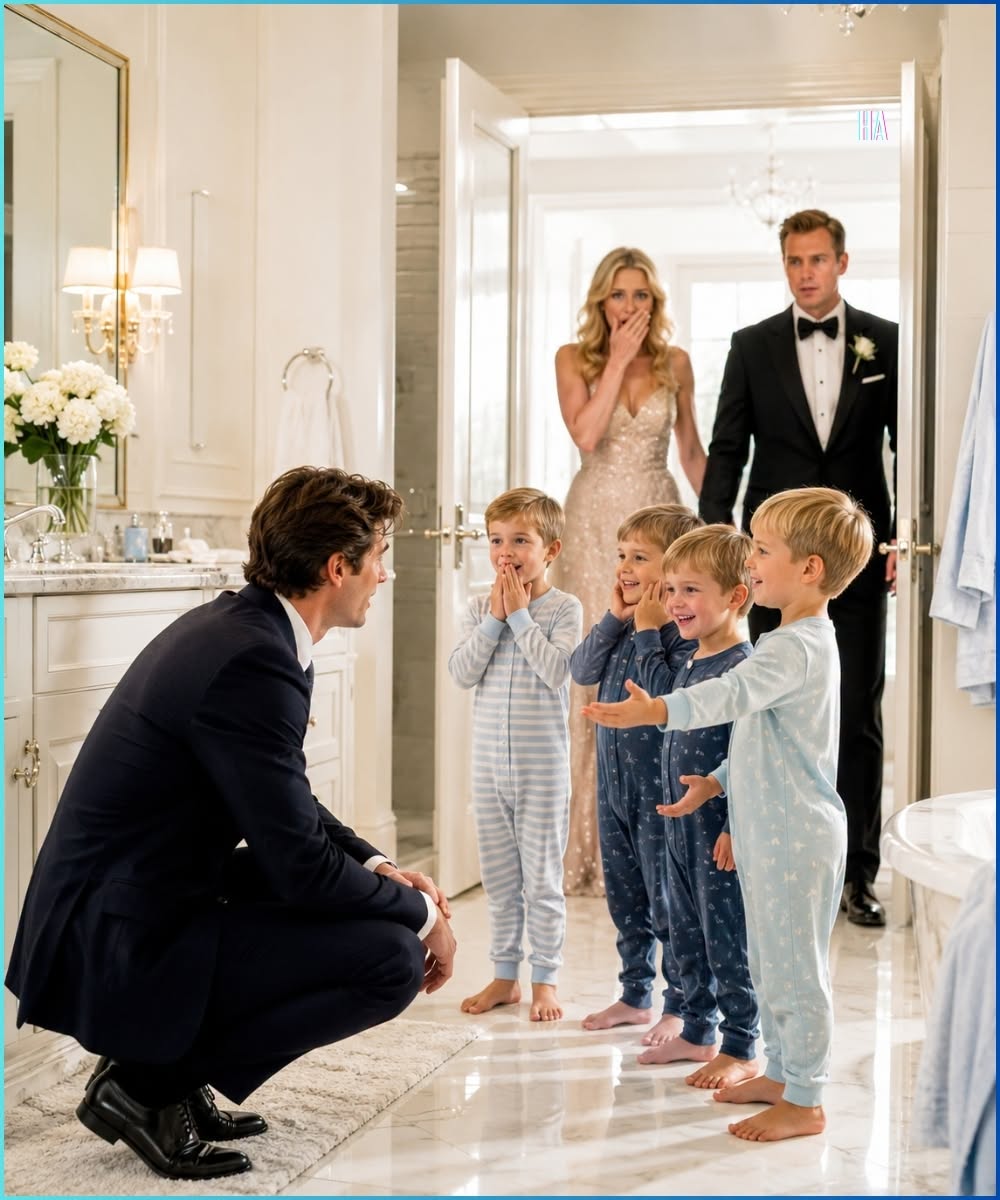 The silence in the grand ballroom of the Whitmore House Conservatory was suffocating. Two hundred of Chicago’s most powerful elites stood frozen under a ceiling of white orchids, their champagne glasses suspended in mid-air.