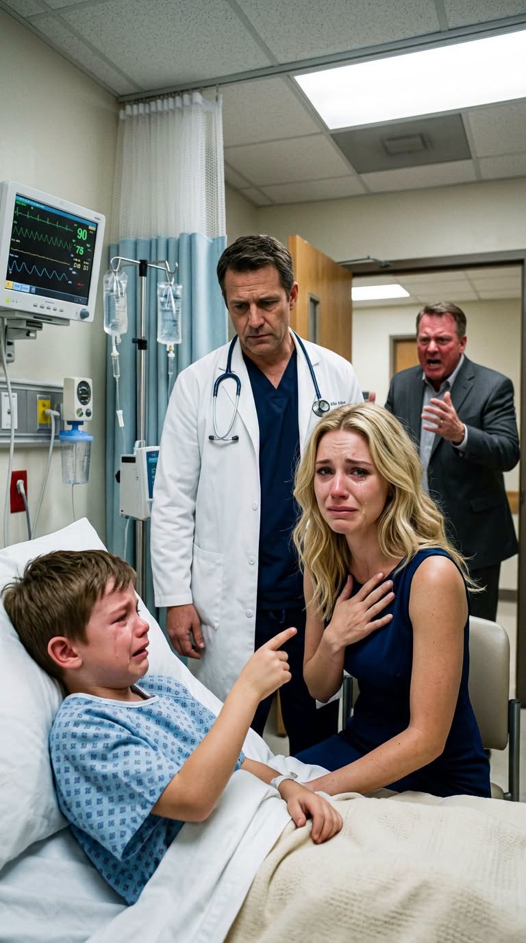 The hospital room smelled of antiseptic, cold iron, and the metallic tang of dried blood. But all of that vanished the second Leo finished his sentence.