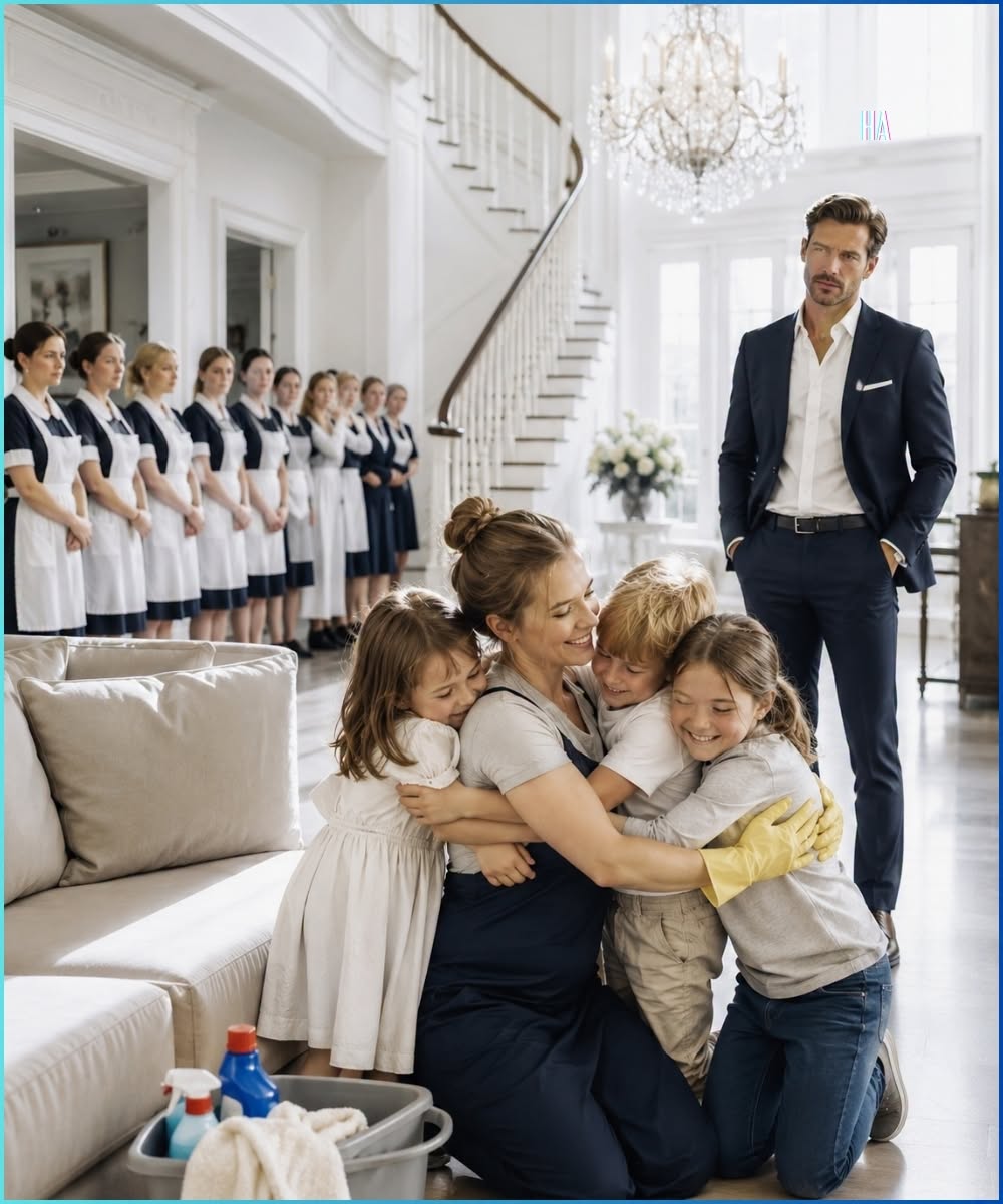 The Widowed Millionaire Fired Seventeen Maids Before One Cleaning Lady Made His Four Uncontrollable Children Call Her Mom