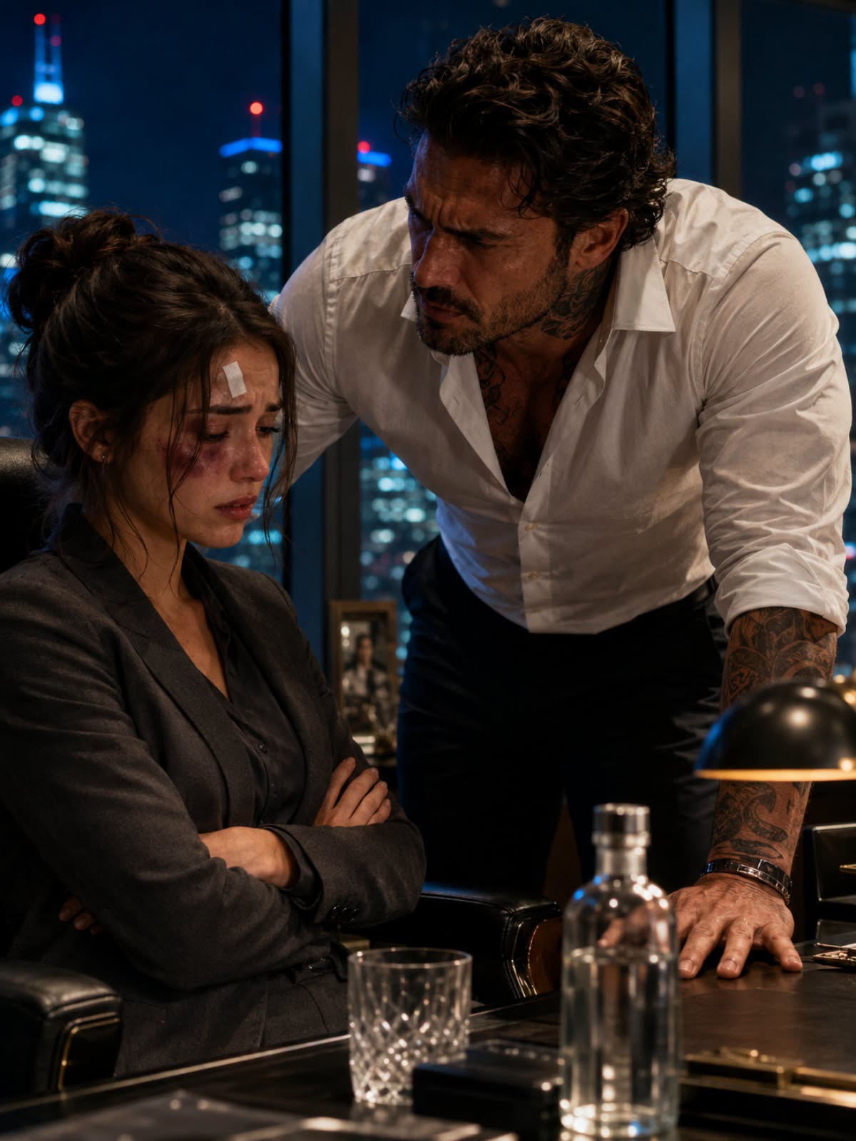 "WHO GAVE YOU THE RIGHT TO LAY A FINGER ON MY WIFE?" THE BALLROOM SCREAMED IN TERROR AS LUCIANO’S BLADE PIERCED HIS OWN CAPO’S HAND TO THE TABLE!
