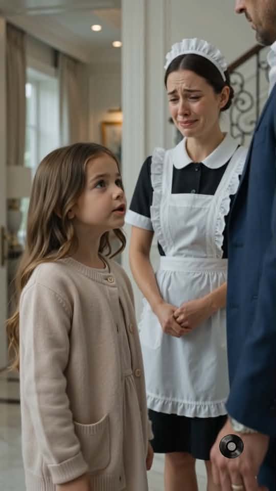 The silence in the hallway was heavy enough to crush glass. Daniel stood frozen, his eyes shifting from Elena’s tightly crossed arms to Rosa’s calm, unblinking gaze, and finally to little Lily, whose small knuckles were white from gripping the stair railing.