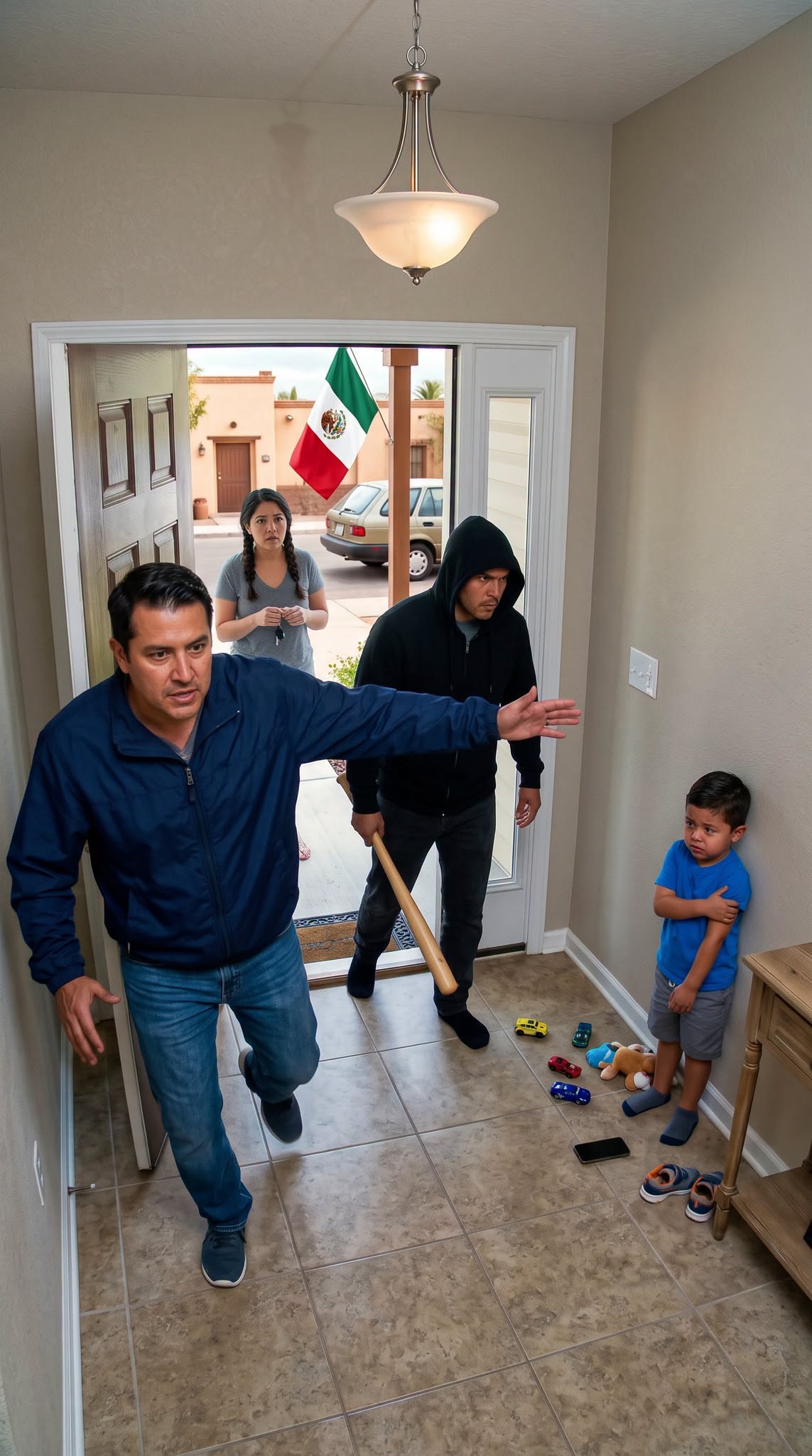 HIS 4-YEAR-OLD SON CALLED HIM CRYING: "DAD, MOM'S BOYFRIEND HIT ME WITH A BASEBALL BAT"... BUT HIS UNCLE GOT THERE BEFORE THE POLICE