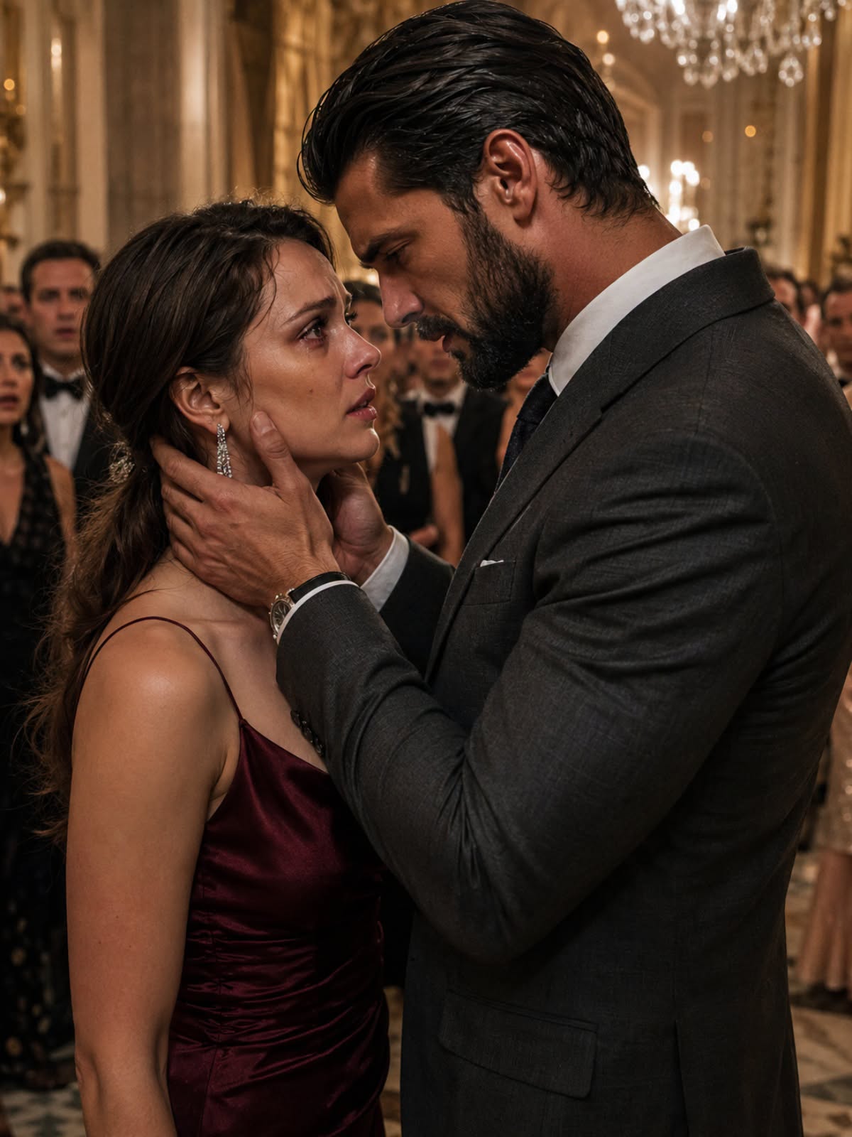 "WHO GAVE YOU PERMISSION TO TOUCH WHAT BELONGS TO THIS DESK?" THE BALLROOM FROZE AS GAETANO’S BLADE GLEAMED AGAINST HIS OWN CAPO’S THROAT.