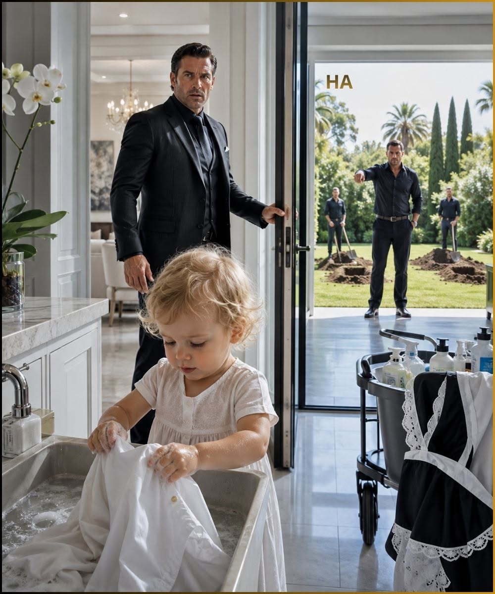 THE MAFIA BOSS CAME HOME EARLY EXPECTING AN EMPTY HOUSE, BUT THE MAID’S TODDLER WAS WASHING HIS SHIRT—AND THE MAN HE CALLED BROTHER WAS ALREADY CHOOSING THEIR GRAVES