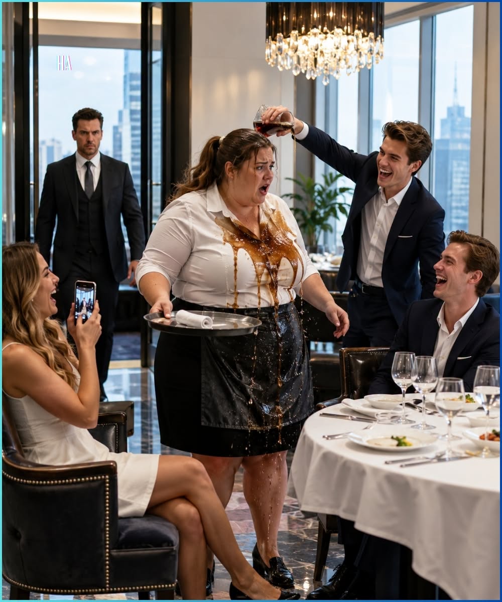 The kitchen doors swung shut behind Claire, cutting off the remaining echoes of Madison Cole’s laughter. The heavy scent of garlic, rosemary, and olive oil did nothing to mask the cloying, sticky stench of cola dripping from her hair.
