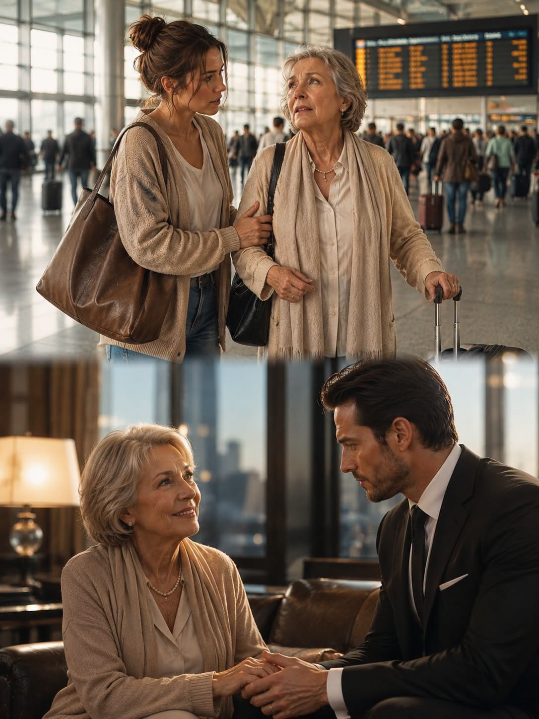 A Single Mom Missed Her Flight Helping a Lost Old Woman… She Was the Mafia Boss’s Mother… and Nobody. She Missed The Flight That Could Save Her Daughter—Then Helped The One Woman A Mafia King Would Burn The City To Find