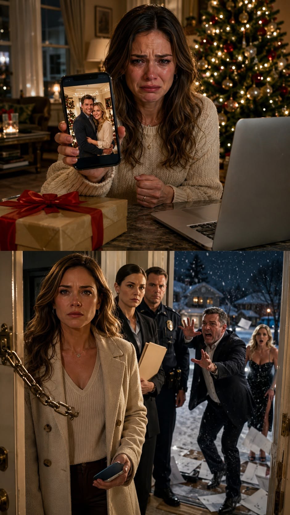 MY HUSBAND TOLD ME NOT TO COME TO HIS PARENTS' HOUSE FOR CHRISTMAS. "MY EX-WIFE WILL BE THERE," HE SAID. "MY PARENTS WANT MY DAUGHTER TO HAVE A COMPLETE CHRISTMAS." SO I SPENT CHRISTMAS EVE MY OWN WAY. BUT JUST AFTER MIDNIGHT, MY PHONE RANG. MY HUSBAND'S VOICE WAS TREMBLING... "WHY DID YOU DO THIS TO ME?!"
