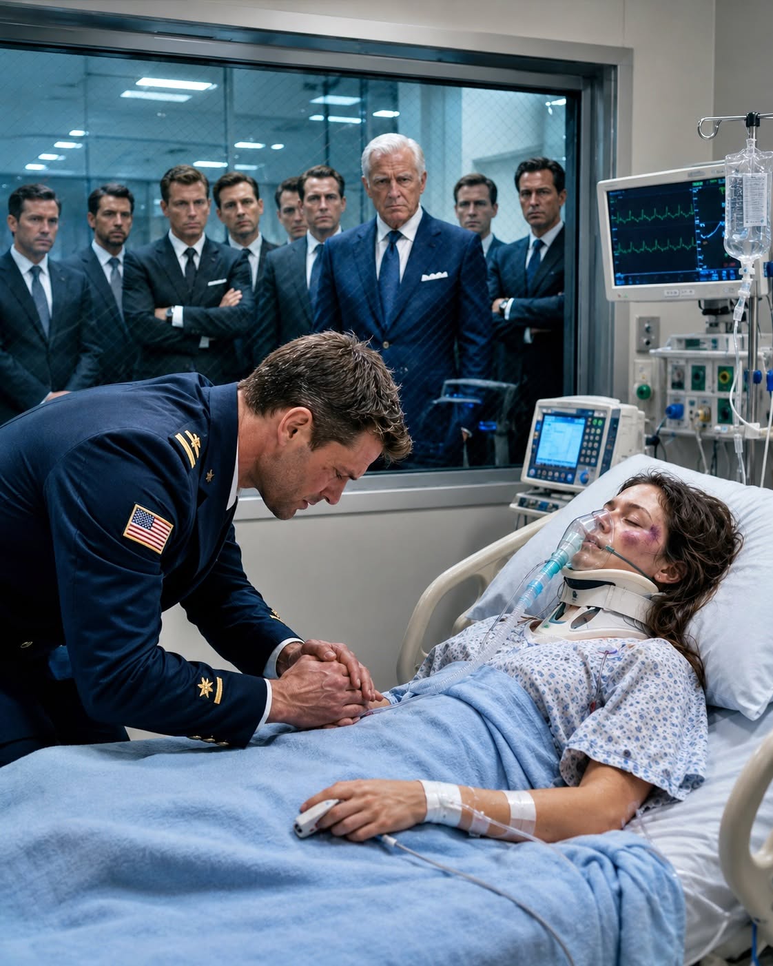 “The doctor said she was beaten by 8 men. But when I checked the security footage from our bedroom, I realized the ultimate monster was the one standing right behind me…”