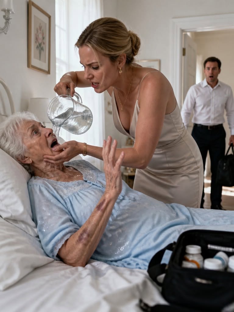 I Came Home Early from Work and Found My Wife Pouring Ice-Cold Water on My Sick Mother While Shouting, “Even Your Suffering Is a Burden.” I Didn’t Argue. I Pulled Out My Phone and Recorded Everything. When the Doctor Saw the B:ruis:es and We Checked a Bag Full of Hidden Medication, We Uncovered a Secret Connected to a Multi-Million-Dollar Property.