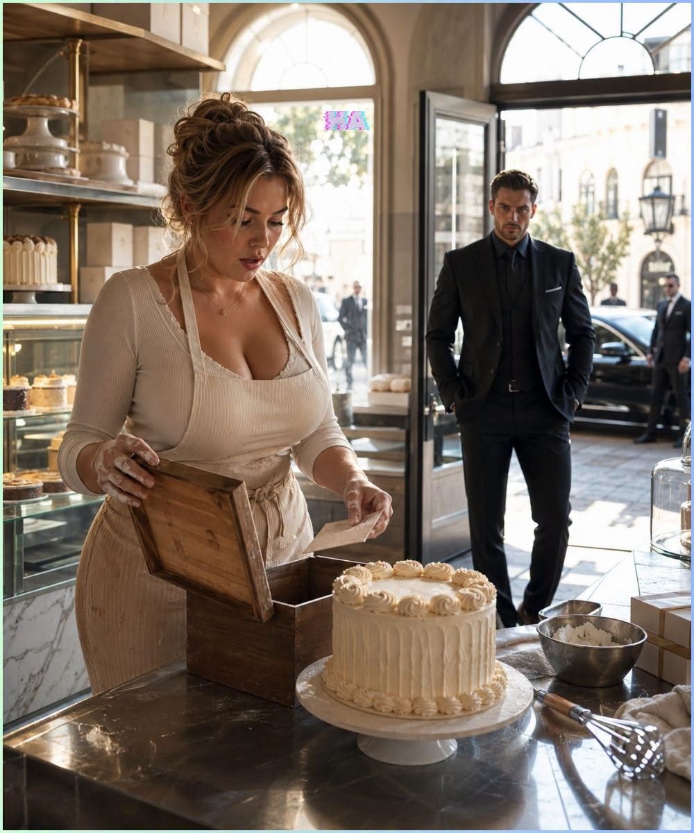 The bell above the bakery door chimed, cutting through the heavy silence left by Adrien Moretti’s departure. Lena let out a long, shuddering breath, her fingers still resting on the glass counter where the blank check had been.