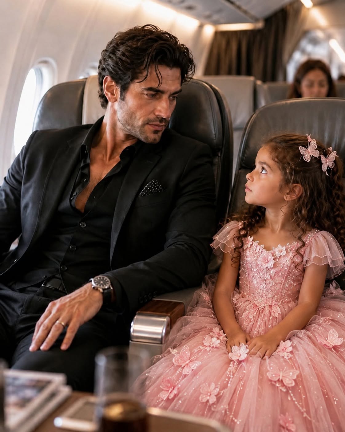 The cabin lights flickered back to life, casting a pale, clinical yellow glow over the rows of first class. The overhead oxygen masks dangled like dead vines, swaying gently with the residual shudder of the aircraft. But nobody was reaching for them.