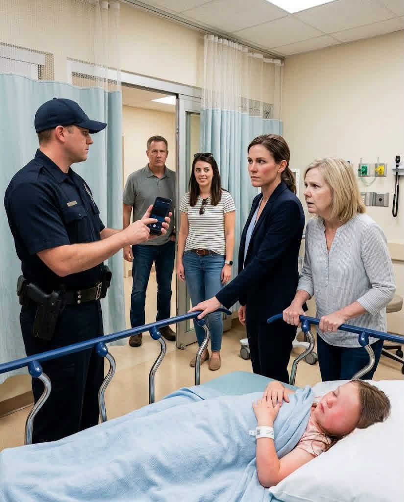 The tinny audio of Rachel’s voice hung in the sterile air of the emergency room, vibrating against the harsh fluorescent lights. “She’s not family today. She’s your burden.”