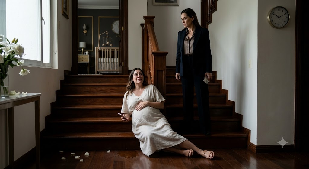 She Said the Pregnant Woman Didn't Deserve Their Family Name… Then She Let Her Bleed on the Stairs and Uncovered a Secret That Could Destroy Them All