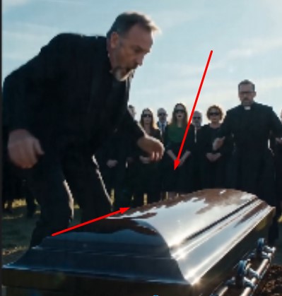 The silence in the funeral hall wasn't just quiet—it was suffocating.  The tap from inside the coffin echoed like a gunshot through the vaulted marble chamber. A hundred eyes swung from the splintered white oak to the man standing at the altar: Arthur Sterling, the grieving billionaire widower whose eyes had suddenly gone black with pure, unadulterated terror.
