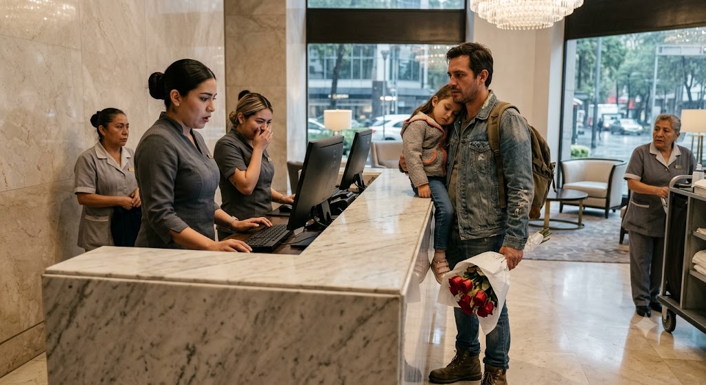 They Mocked Him as a Poor Father in a Luxury Hotel… Until the Manager Saw His Last Name and Ordered Everyone to Apologize