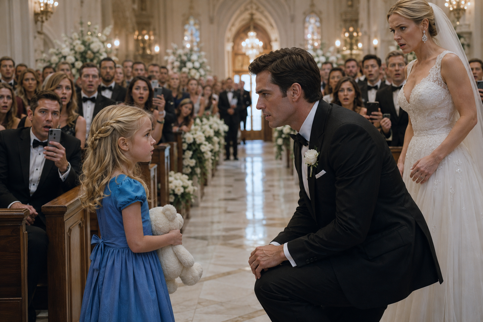 HE PLANTED A TRAP FOR MY 8-YEAR-OLD DAUGHTER AT HIS OWN WEDDING... BUT ONE HIDDEN CAMERA DESTROYED HIS PERFECT LIFE FOREVER 💔😱