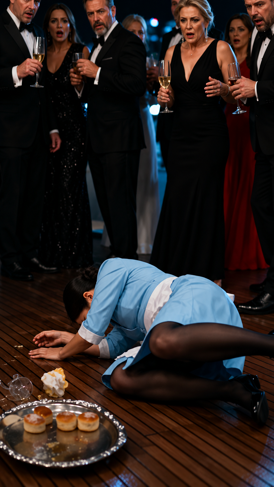 The silent wind off the harbor carried the sharp stench of spilled champagne and sea salt. But for Eleanor Whitmore, the air had suddenly turned to ice.