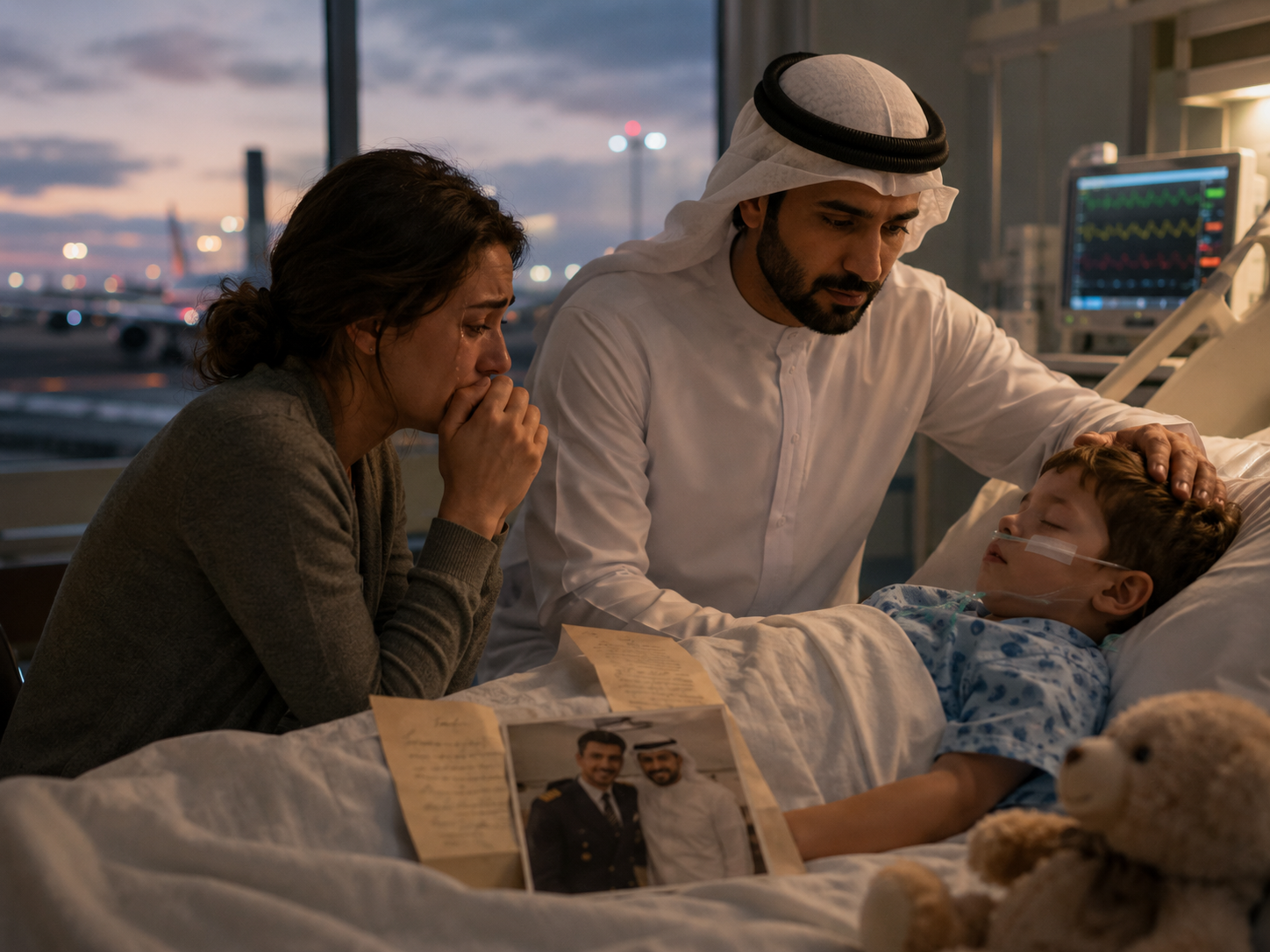 THE POWERFUL SHEIKH STOOD UP AFTER A BABY CRIED FOR HOURS… WHAT HE DID NEXT LEFT THE ENTIRE PLANE IN TEARS 😱✈️