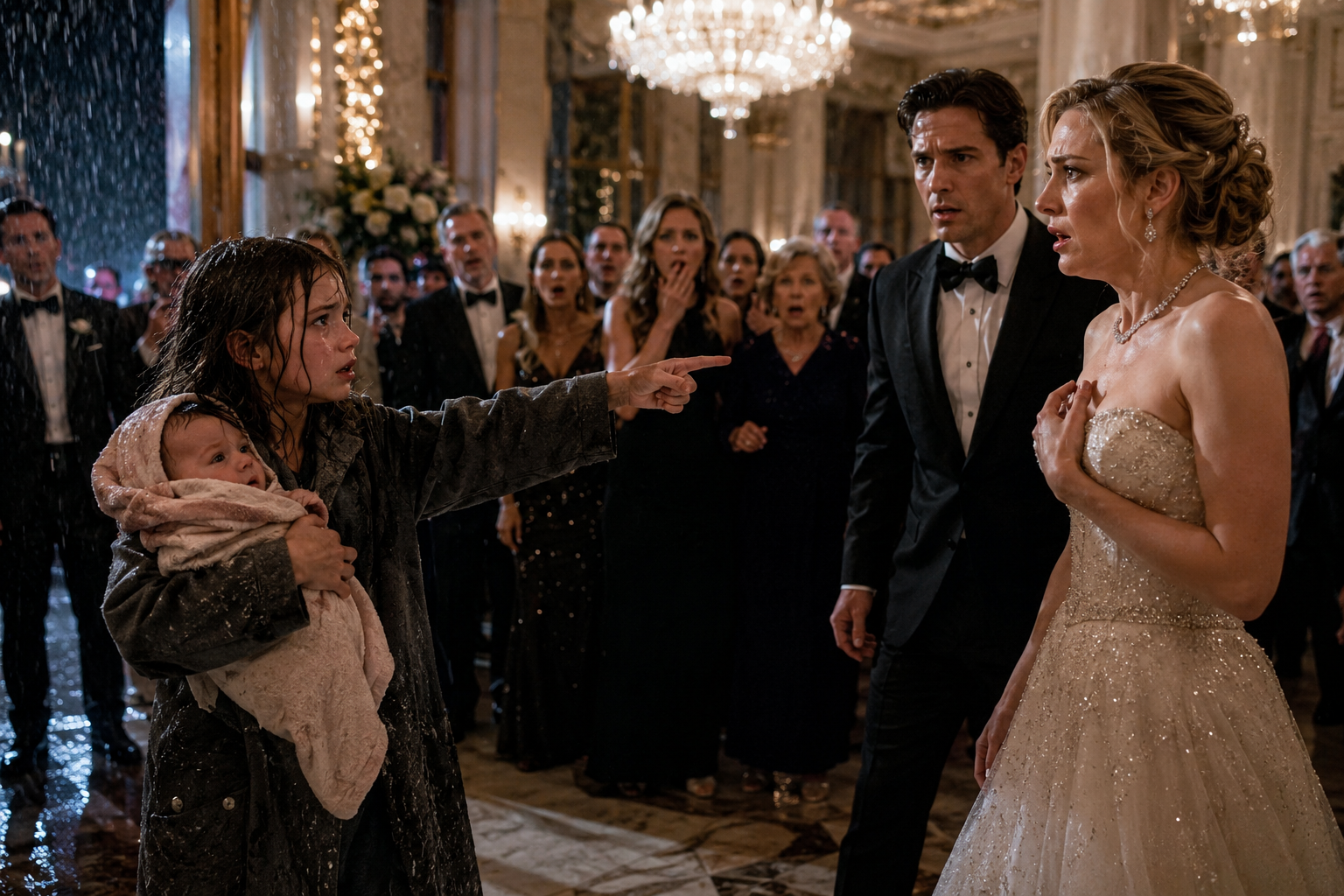 😱 BILLIONAIRE'S BRIDE EXPOSED BY AN 8-YEAR-OLD GIRL AT THE ALTAR... BUT THE BABY SHE SAVED WASN'T THE BIGGEST SECRET OF THE NIGHT