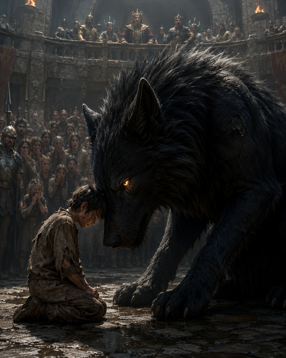 🔥 THEY THREW A FARM BOY INTO THE MONSTER'S PIT... BUT WHAT THE BEAST DID NEXT LEFT AN ENTIRE KINGDOM FROZEN IN FEAR 😱🐺