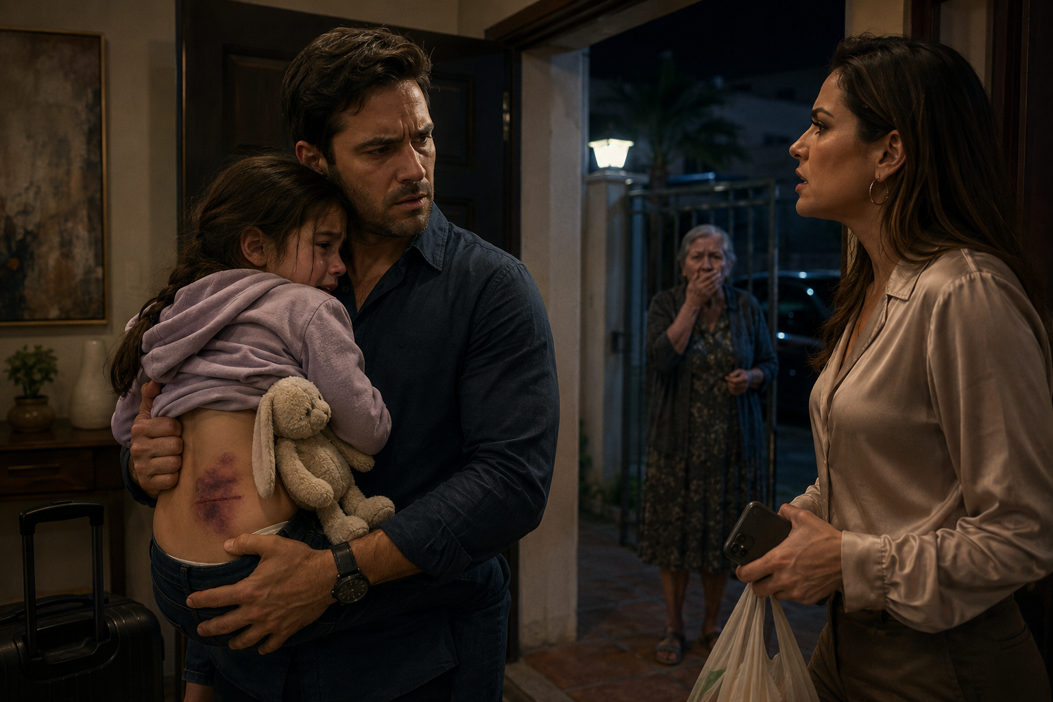She Came Home from a Business Trip and Found Her Daughter Shaking in Fear… But the Neighbor's Hidden Video Exposed a Secret That Destroyed Her Wife Forever