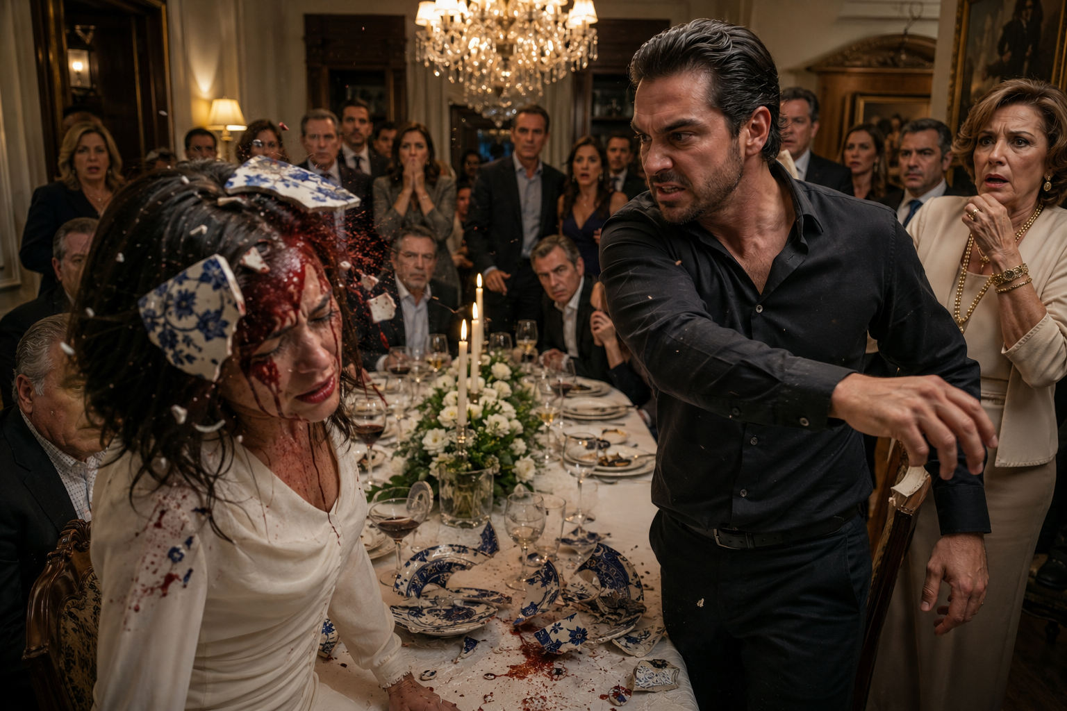 He Smashed a Dinner Plate Over His Wife’s Head Because She Refused to Hand Over Her Apartment to His Mother… But One Bloody Phone Call Destroyed His Powerful Family Forever
