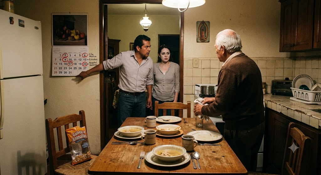 He Found 3 Plates on His Lonely Father's Table… Then One Sentence Exposed His Wife's Cruel Secret