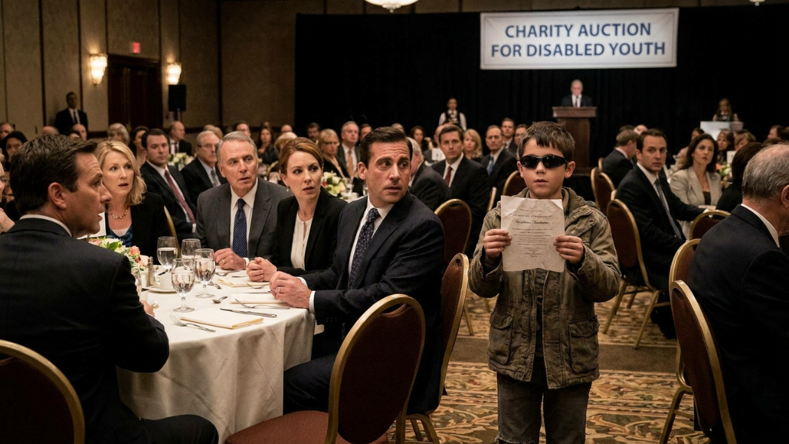 BREAKING: HE RIPPED UP A BLIND BOY’S "PRANK" ENVELOPE AT A $2,000-A-PLATE GALA—THEN THE ENTIRE ROOM FROZE WHEN A POCKET WATCH STARTED TICKING.