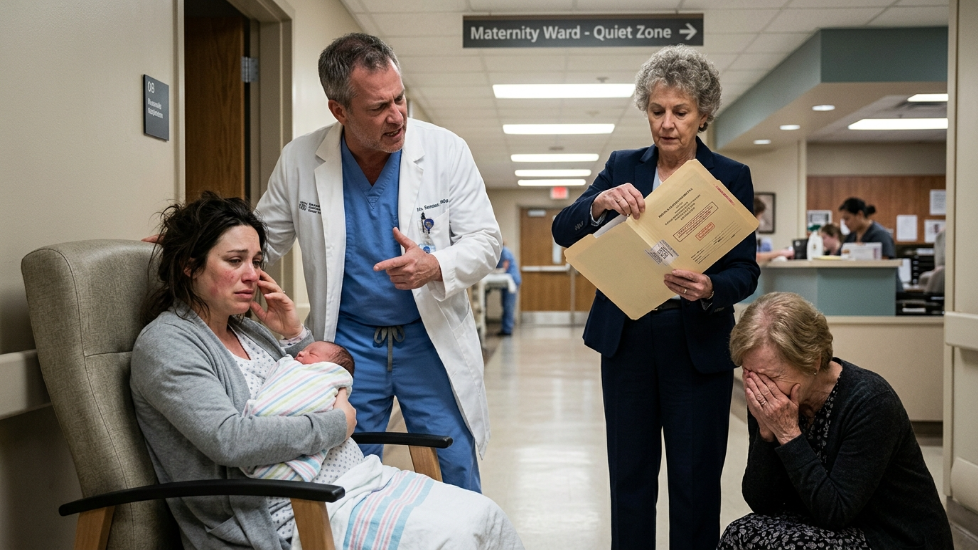 The sound of the paper tearing open was deafening in the absolute silence of the maternity ward. Dr. Harris’s fingers were steady now, his eyes boring into Margaret Vance’s cold, aristocratic face.
