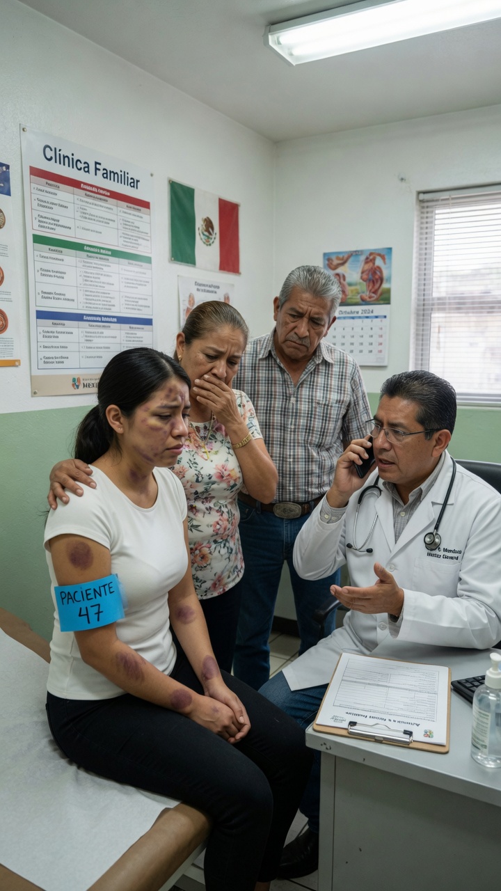 "My Stepfather Broke My Arm, and My Mother Told the Doctor I Fell Down the Stairs. But When the Doctor Saw the Marks on My Neck, He Quietly Walked Out of the Room and Called 911..."